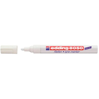 3x edding 8050 Reifenmarker Räder Radwechsel Tire Werkstatt Radsaison 4mm Weiß