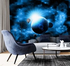 3D Blau Planet Stern Q7955 Tapete Wandgemälde Fototapete Selbstklebend Kay