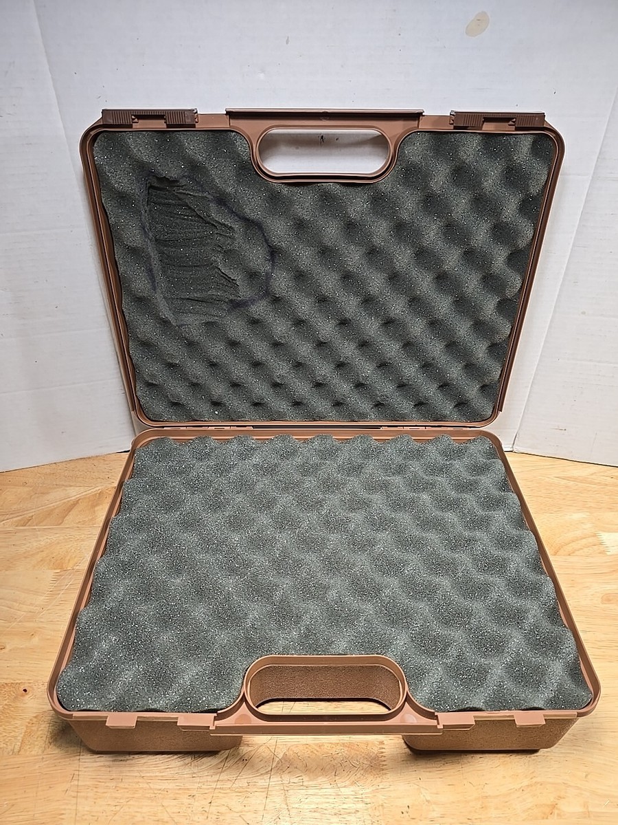 Doskocil Brown Gun Case w/ Encased Foam Guard Hard Shell 16”x12”x6