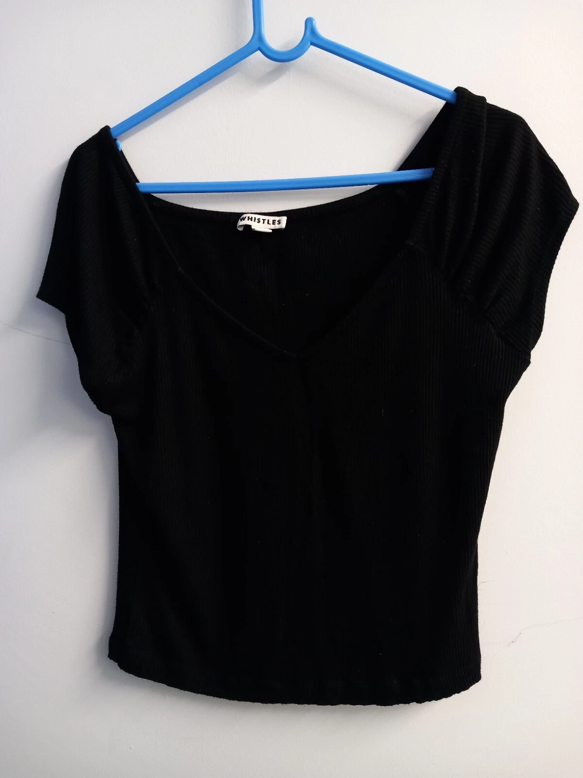 Whistles Knitted Top Black M CHARITY SALE