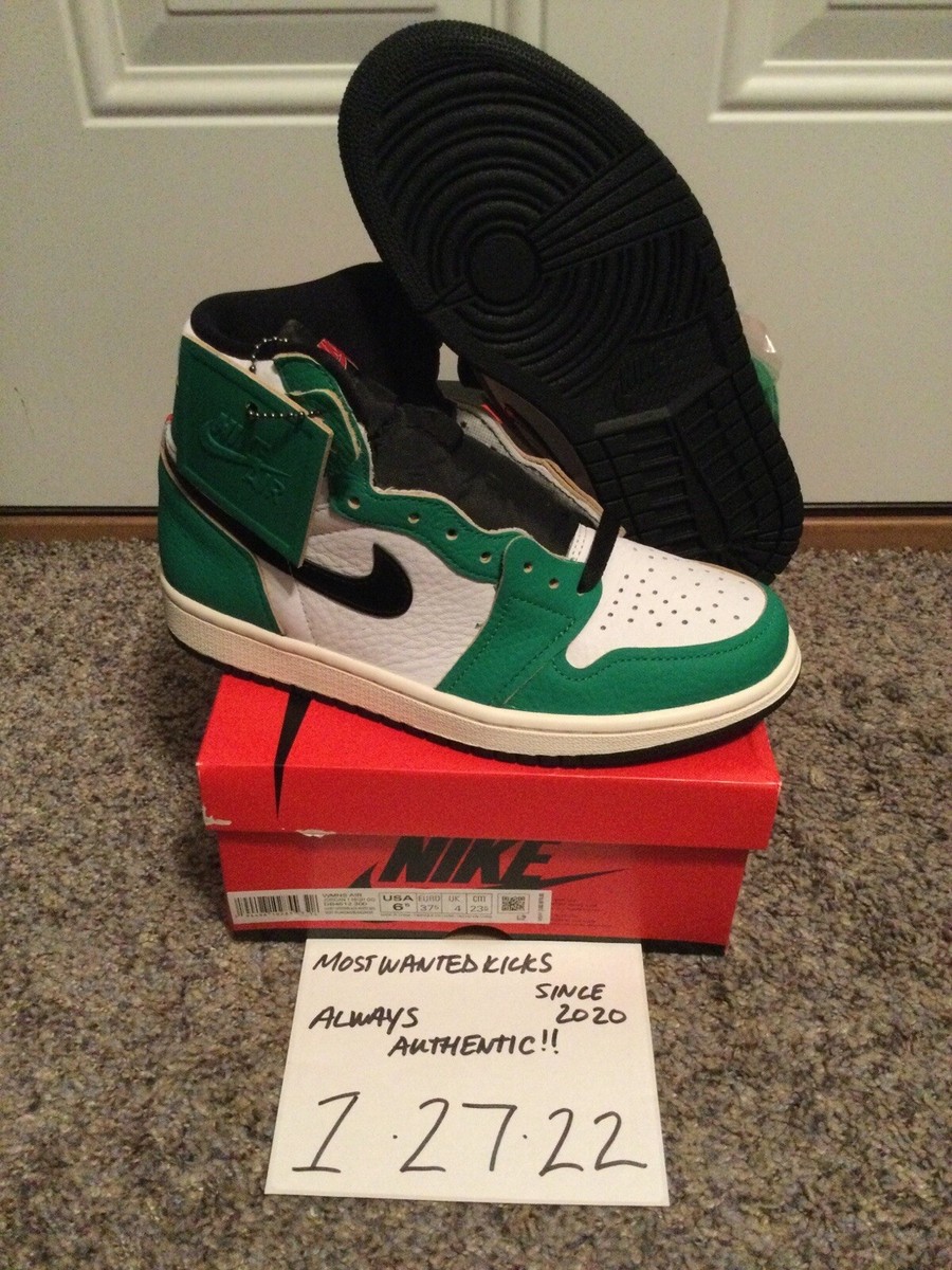 スニーカー NIKE Air Jordan 1 Retro High Lucky Green WMNS 2020 AW 20 s-l1200.jpg