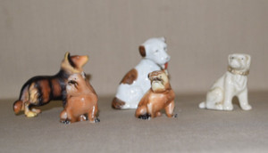 Vintage Lot of 5 Small Dog Figurines