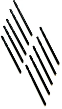 #40 HSS SCREW MACHINE DRILLS W/135 DEG POINT - BLACK - NACHI 563 - 10 PIECES