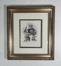 Antique Thomas Landseer Etching "Ha-Ha Very Good" - Monkeyana 
