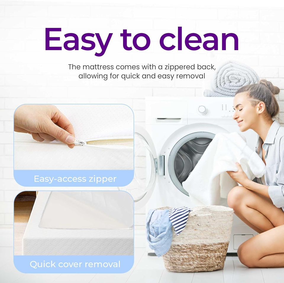 8 Inch Twin Cooling Gel Memory Foam Mattress for Cool Sleep Medium Firm