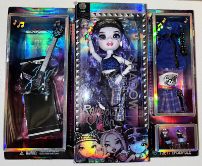 MGA Shadow High Rainbow High Neon Vision Uma Vanhoose (Neon Blue) Doll/Access.