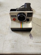 VINTAGE POLAROID ONE STEP RAINBOW LAND CAMERA RED BUTTON UnTested