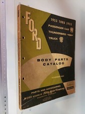 1953-1955 Ford Car Truck Thunderbird Body Parts Catalog Original Book 1954 Wow