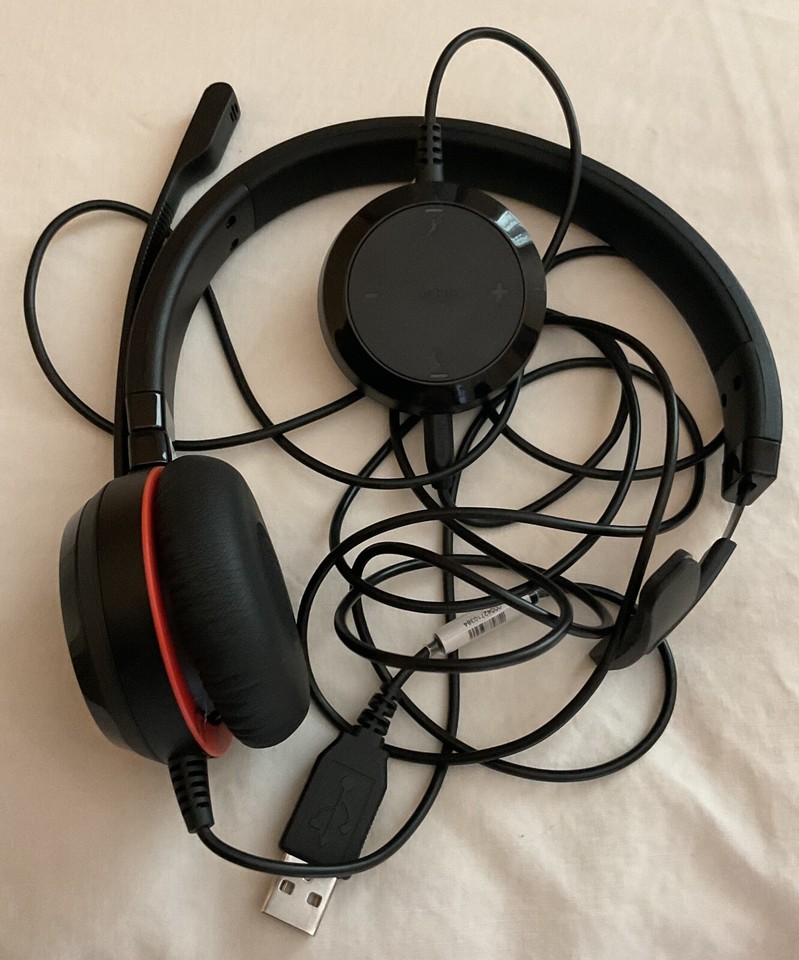 New Jabra Evolve 30 II Mono Headset USBA Connection with Mute/Volume