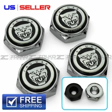 LICENSE PLATE BOLTS SCREWS FRAME CAPS 2 COLOR - US SELLER