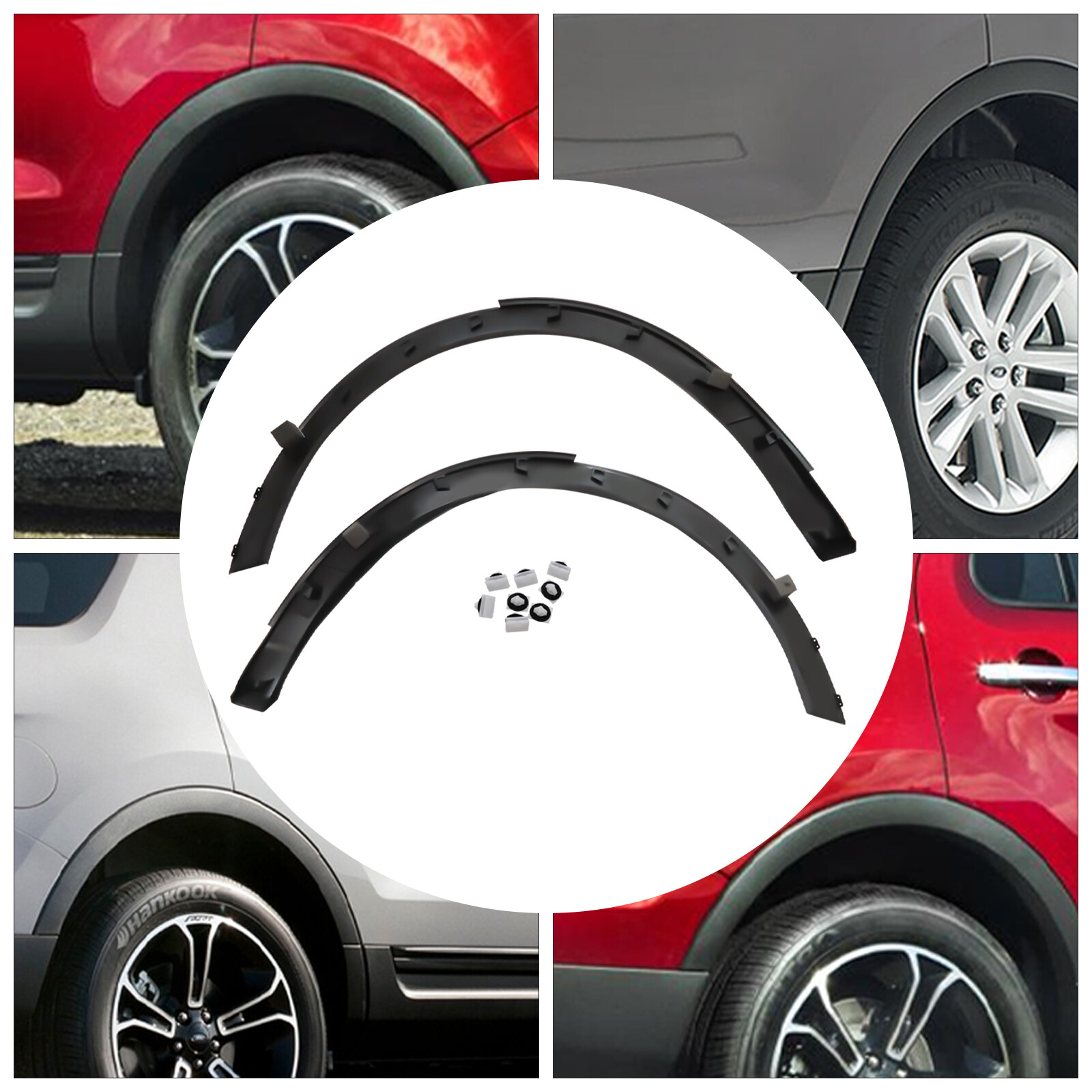 Rear Left&Right Fender Flare Wheel Well Arch Molding For Ford Explorer