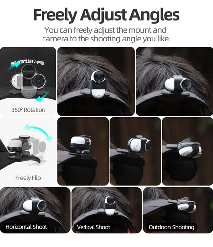 Baseball Hat Clip Mount Baseball Cap Clamp Quick Release for Insta360 GO3/ GO 3S - Picture 9 of 15