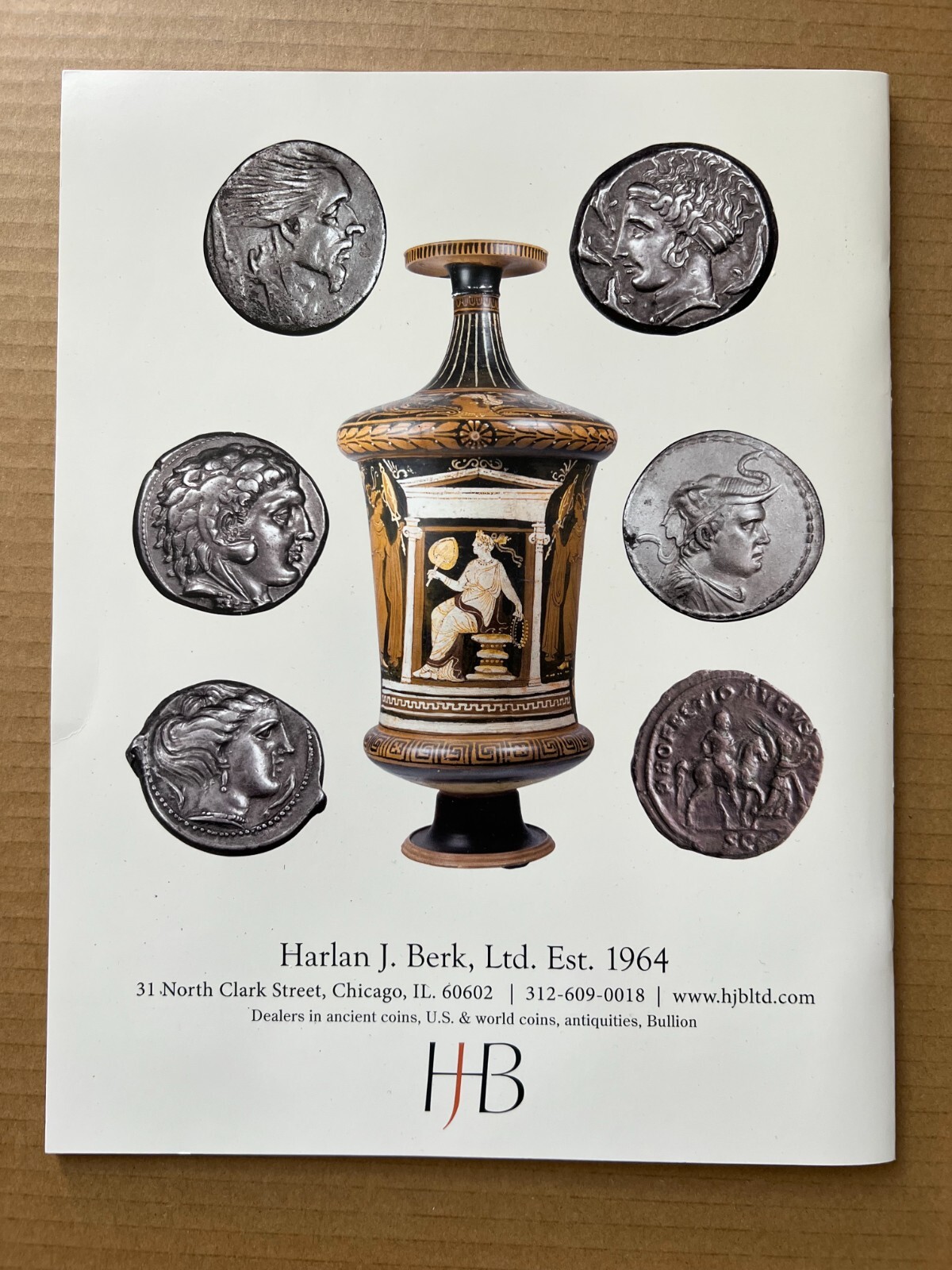 HARLAN J BERK AUCTION CATALOG ANCIENT & WORLD COINS 218th, closing FEB