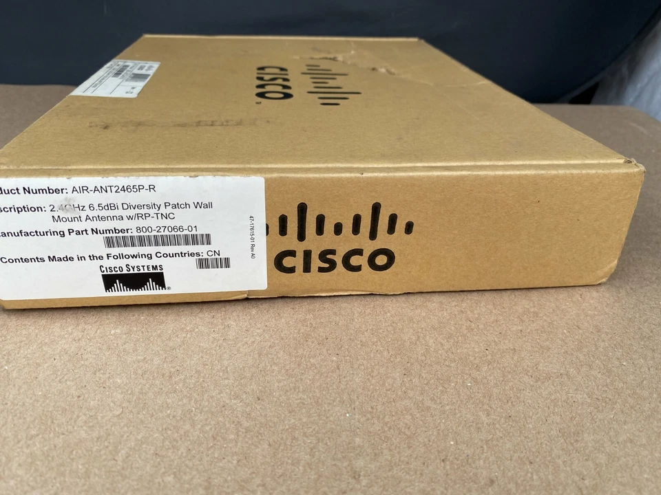 Cisco AIR-ANT2465P-R Diversity Patch Antenna  2.4GHz 6.5dBi w/ RP-TNC Plug - NEW - Image 4 of 4