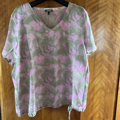 Bluse mit modischem Druck Kenny S. Gr.46 mit Bundbändchen B62 L63