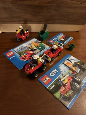 LEGO City Polybag Lot Of 3: Fire Car 30347, 60105 ATV, 60000 Motorcycle ...