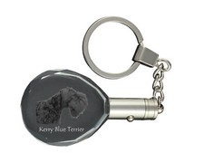 Kerry Blue Terrier, Irish Blue Terrier - pendant with a photo of a dog, crystal