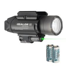 Olight Baldr Pro 1350 Lumen Pistol Flashlight with Green Laser Sight Black 