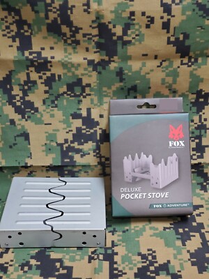 FOX OUTDOOR ADVENTURE DELUXE POCKET STOVE ESBIT CAMPING COOKWARE SURVIVAL