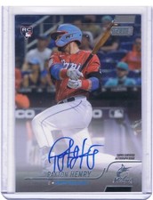 2022 TOPPS STADIUM CLUB PAYTON HENRY RC AUTO MIAMI MARLINS JV2