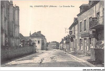CAR-AAAP6-58-0441 - CHAMPLEMY - La grande rue - Cafe de la Paix, garage