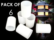 Replacement Frosted Plastic Lens 6 PACK for 3 Tier Metal Malibu Hampton Paradise