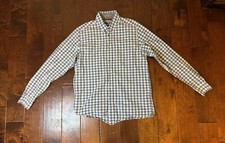 Ted Baker Dress Shirt button down blue size 5 100 cotton