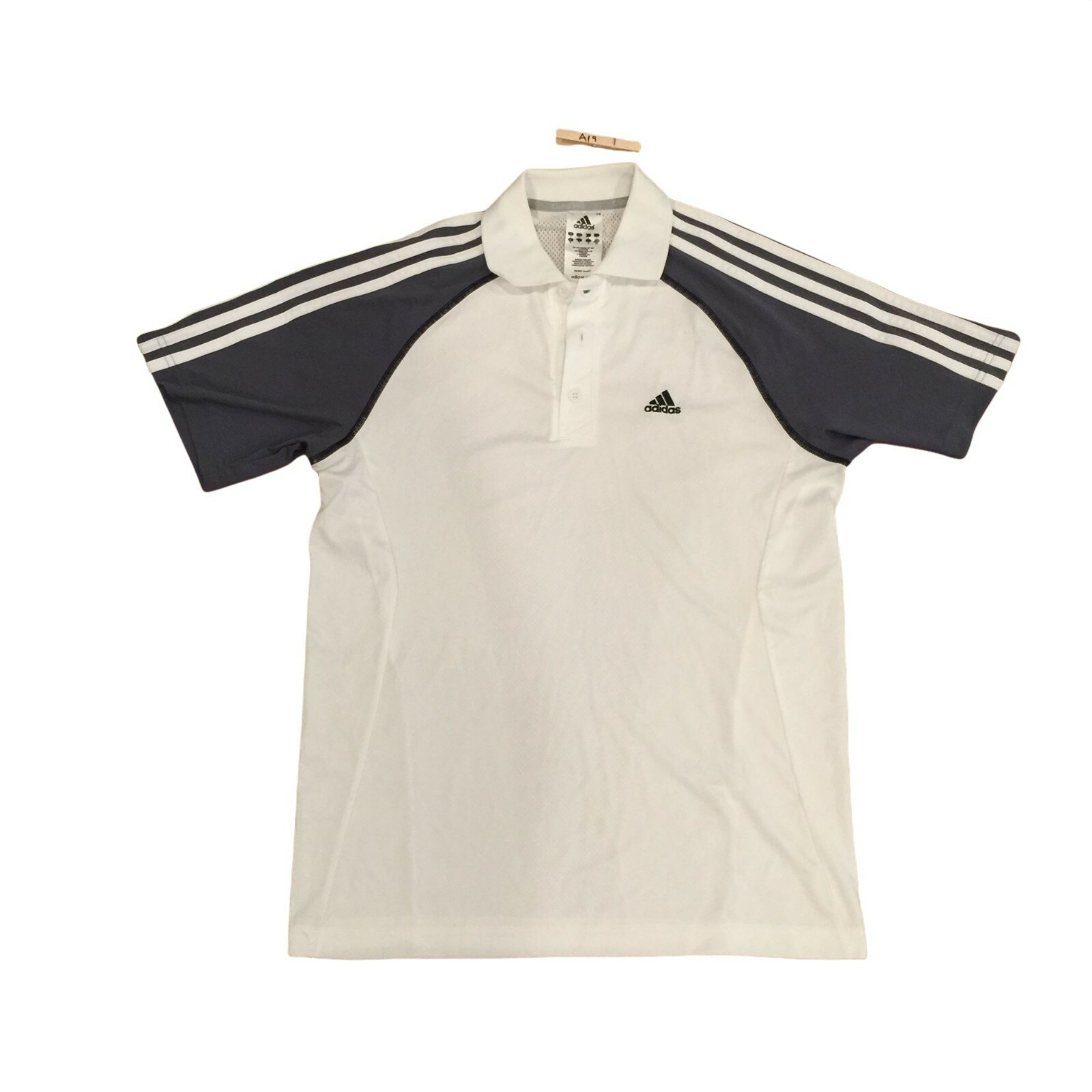 Adidas Clima365 Athletic Golf Polo Collared Top Tee T Shirt Logo 0651