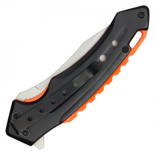 Navaja de bolsillo negra curvada Wartech de 8" - Imagen 4 de 4