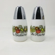 Vintage Gemco Corelle Corning Spice of Life Salt and Pepper Shakers