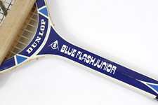 Raquette De Tennis Dunlop Blue Flash Vintage Junior Années 60 - Avec Presse D Bromby