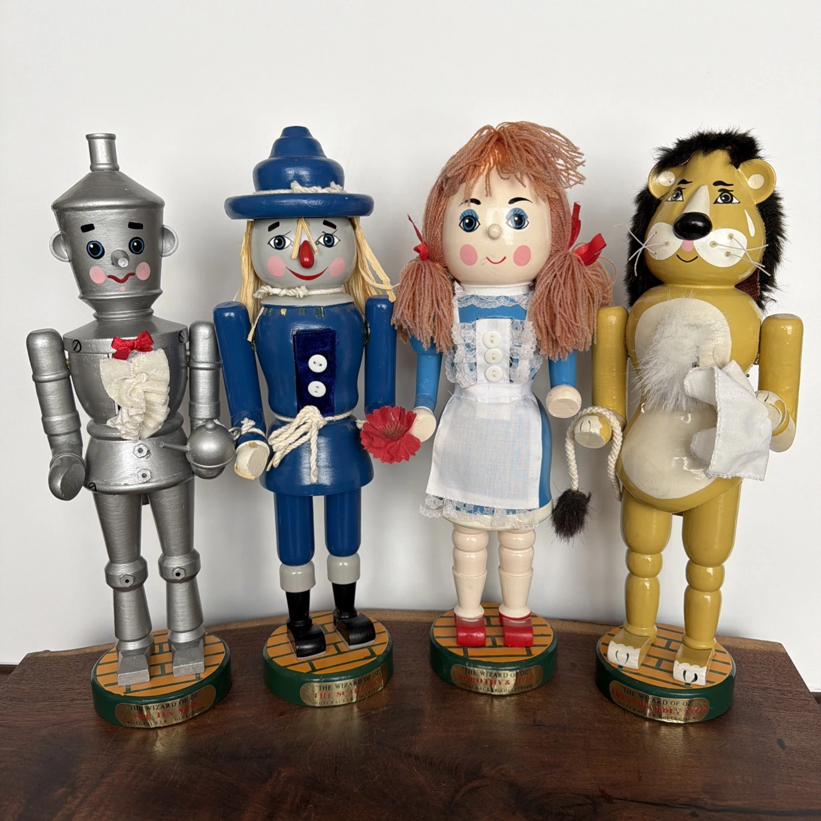 Vintage Kurt Adler Wizard of Oz Nutcrackers Complete Set of 4 - No Boxes - READ