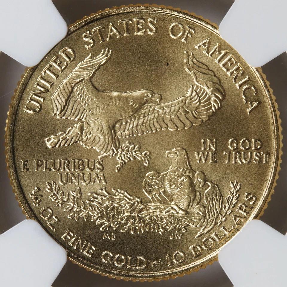 2002 $10 Gold American Eagle NGC MS69 1/4oz - Image 4 of 4