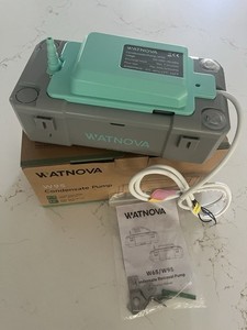 HVAC Condensate Pump, 95 GPH, 25 ft Lift, 100–240V Automatic Tank Pump