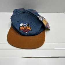 NASCAR Cafe Myrtle Beach Denim Suede Cap Made in USA Racewear NWT