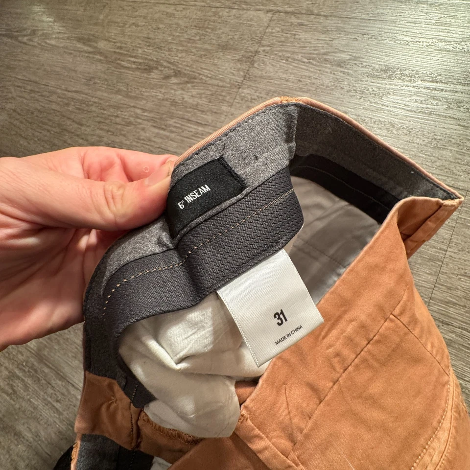 Express Shorts Mens 31 Classiccore 6" Inseam Casual Chino Performance Preppy - Image 4 of 4