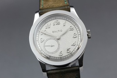 [mit Box] BALTIC Micro-Rotor MR-01 silbernes Zifferblatt automatische...
