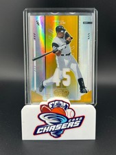 2004 Leaf Certified Materials Gold Carlos Lee Game Worn Jersey #'d /25