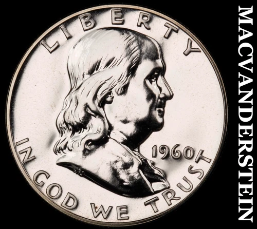 1960 Franklin Half Dollar- Silver- Choice Gem Proof Luster No Reserve #J476