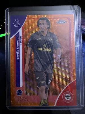 Romelle Donovan Rookie Card 25/25 Buchstütze - Brentford - Topps Chrome 2025-26 