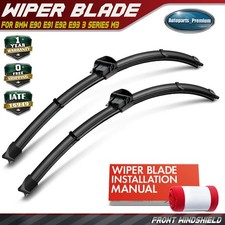 2x Front 24" & 19" Windshield Wiper Blades for BMW E90 E91 E92 E93 3 Series M3