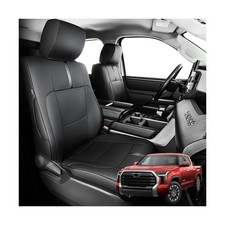for Toyota Tundra Seat Covers 2022-2025, Full Covered Black Seat Protectors P...