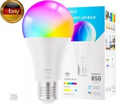 Smarte GlüHbirne E27, 9W, Wlan Led Lampe Rgbww Dimmbare Mit 16 Millionen