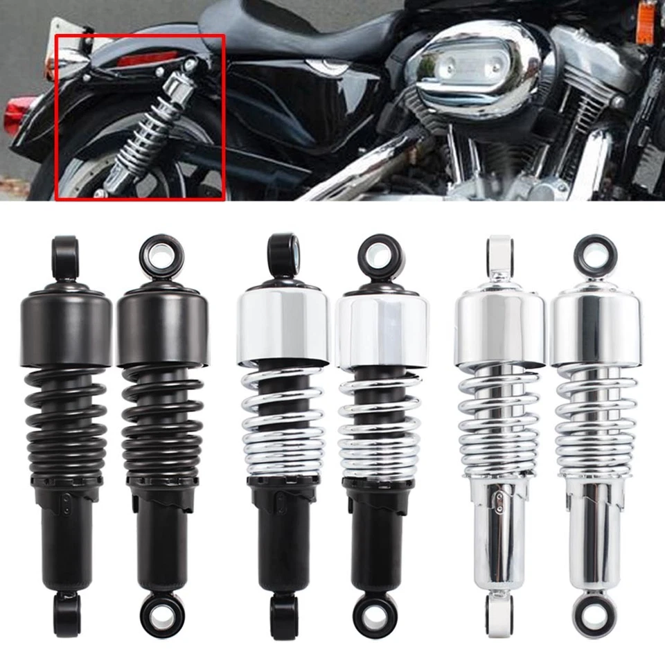 10.5" 267mm Rear Shock Absorbers Suspension Detachable Fit For Harley Sportster - Image 2 of 4