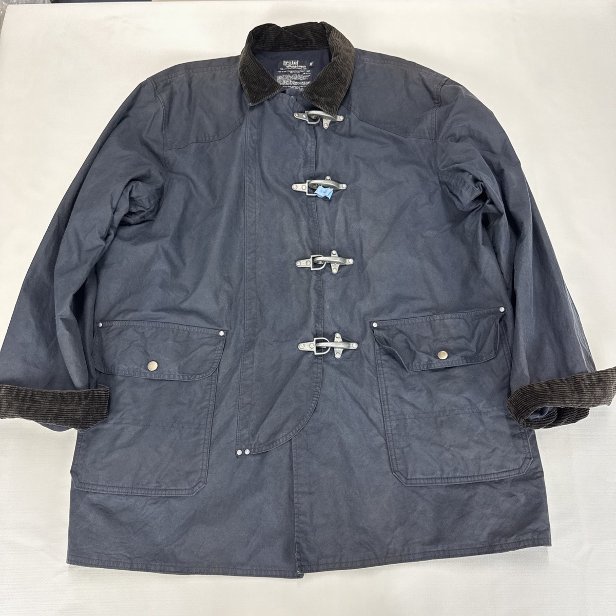Polo by Ralph Lauren Fireman Jacket USA製 Vintage POLO RALPH LAUREN Fireman Jacket Mens XL Navy Blue