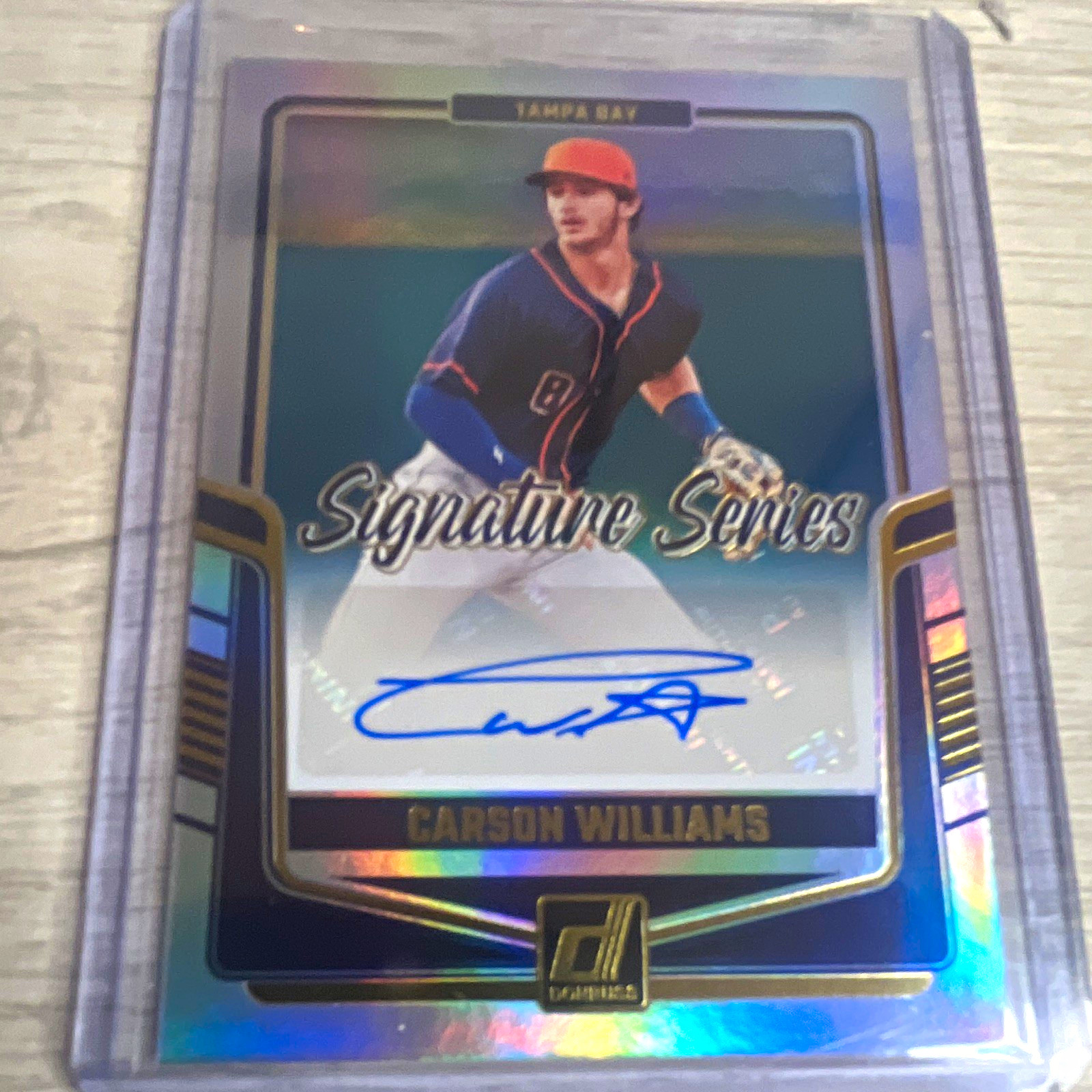 2024 Panini Donruss Signature Series Carson Williams Auto Rays #SS-CW