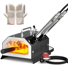 MMasters 2 Burner Propane Forge 2600°F Gas Forge for Blacksmithing and Knife ...