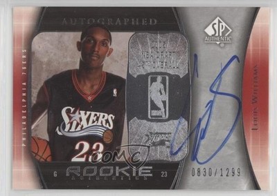 2005 SP Authentic Authentics 830/1299 Lou Williams Louis #120 Rookie Auto RC 5kw