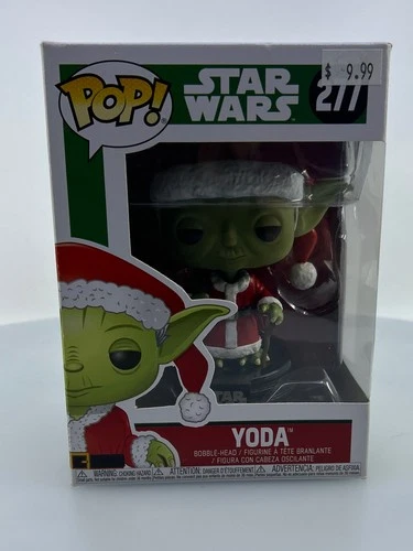 Funko POP! Star Wars Holiday Yoda as Santa #277 Vinyl Figure DAMAGED BOX