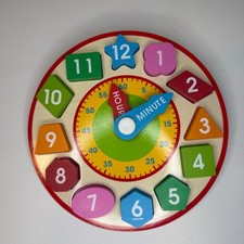 Melissa  Doug Shape Sorting Clock Wood